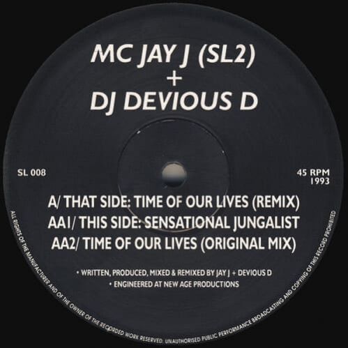 Download MC Jay J & DJ Devious D - Time Of Our Lives / Sensational Jungalist mp3