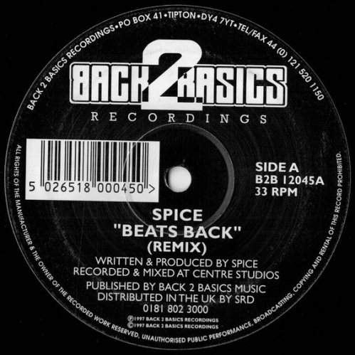 Download Spice - Beats Back (Remix) / Hold On Tight mp3