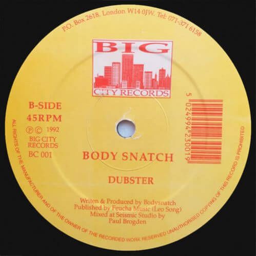 Body Snatch - Just 4 U London / Dubster Body Snatch - Just 4 U London / Dubster