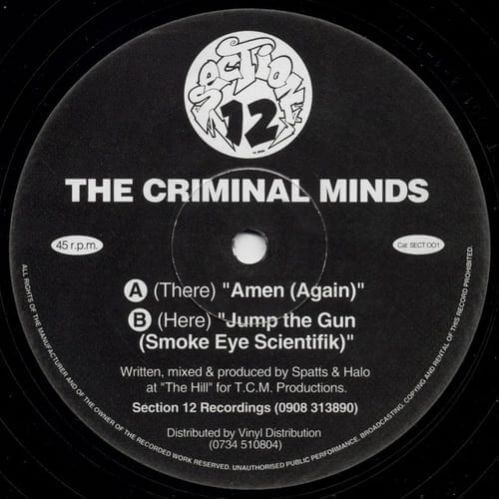The Criminal Minds - Amen (Again) / Jump The Gun The Criminal Minds - Amen (Again) / Jump The Gun