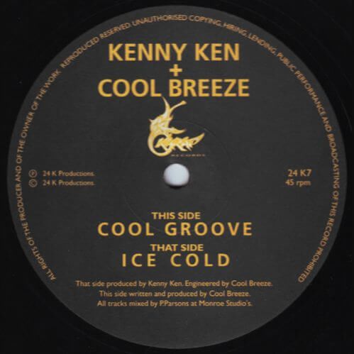 Kenny Ken / Cool Breeze - Cool Groove / Ice Cold