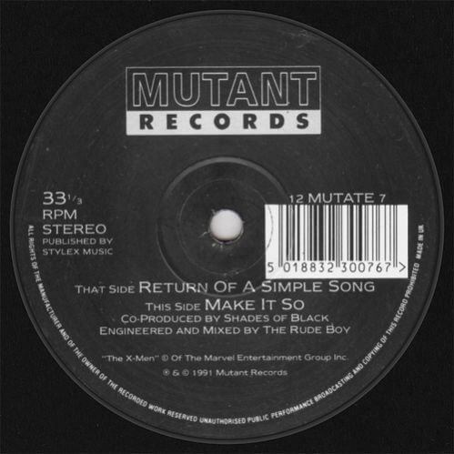 X-Men - Return Of A Simple Song / Make It So X-Men - Return Of A Simple Song / Make It So