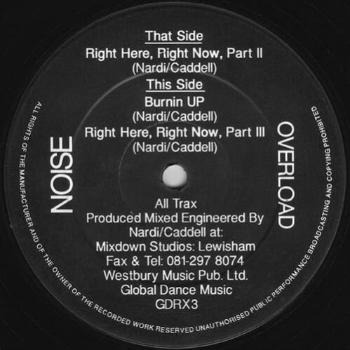 Noise Overload - Right Here Right Now / Burnin Up