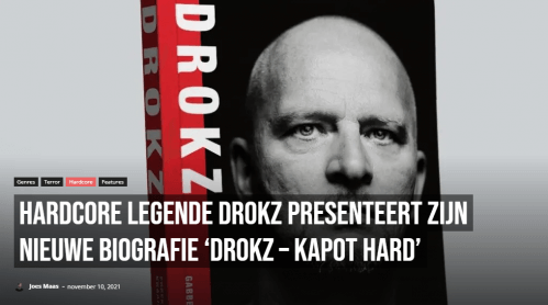 Download Hardcore legende Drokz presenteert zijn nieuwe biografie "DROKZ — kapot hard" mp3