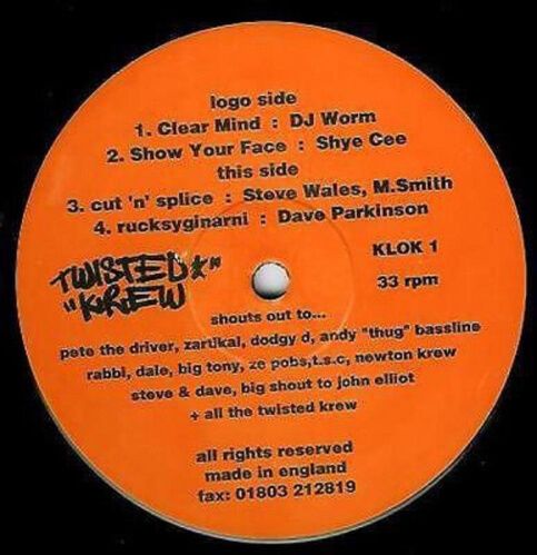 Twisted Krew - Clear Mind / Show Your Face / Cut 'N' Splice / Rucksyginarni (KLOK001)